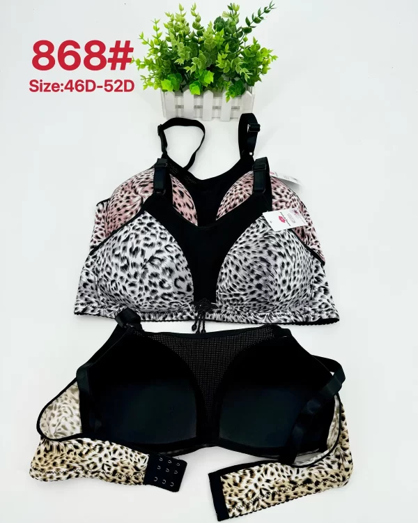 Wholesale bandeau 3-row hook bra model 868 D杯抹胸三排扣 from factory 278