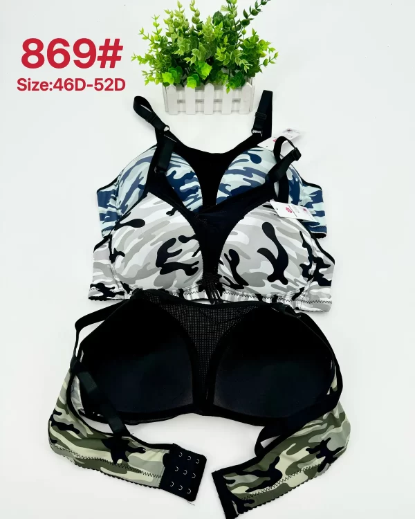 Wholesale bandeau 3-row hook bra model 869 D杯抹胸三排扣 from factory 278