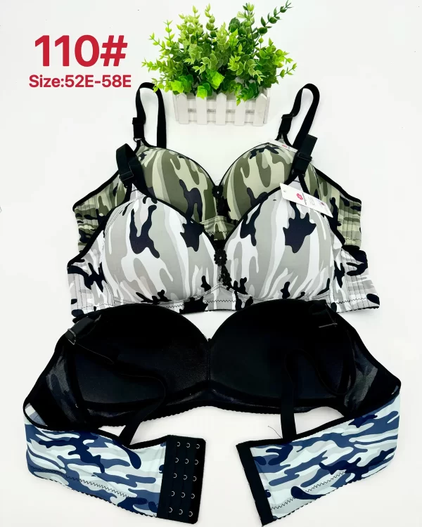 Wholesale bandeau 5-row hook bra model 110 E杯五排扣 from factory 278