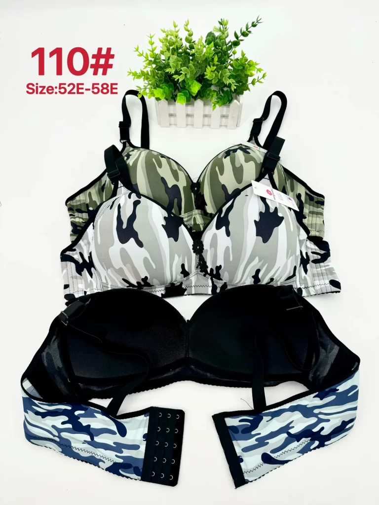Wholesale bandeau 5-row hook bra model 110 E杯五排扣 from factory 278