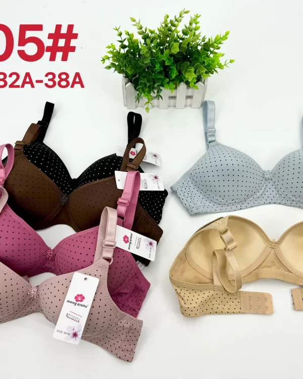 Wholesale molded cup a cup 2-row hook bra model 205 from factory 233
