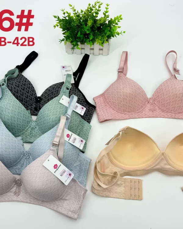 Wholesale molded cup b cup 3-row hook bra model B86 from factory 311