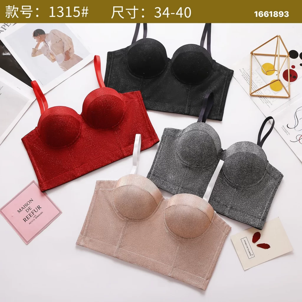 Wholesale Bandeau bra model 1315 from factory 166 - China lingerie manufacturer & supplier