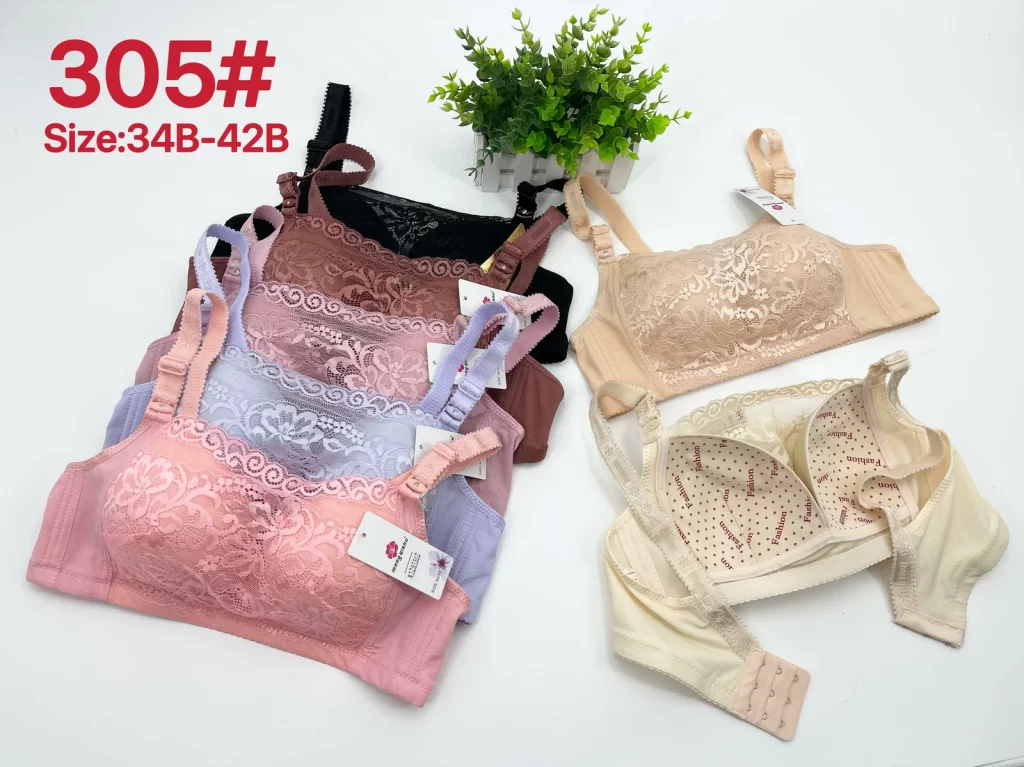 Wholesale Bandeau Lace Trim Bra B Cup (305) - China lingerie manufacturer & supplier