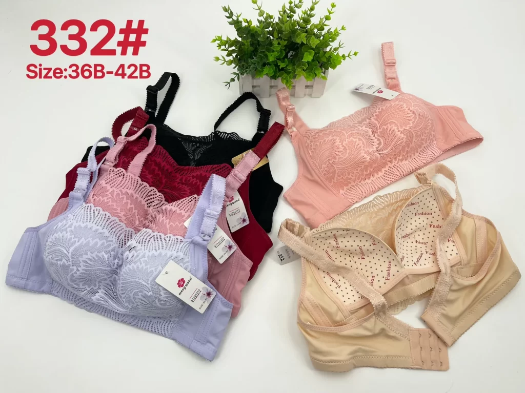 Wholesale Bandeau Lace Trim Bra B Cup (332) - China lingerie manufacturer & supplier