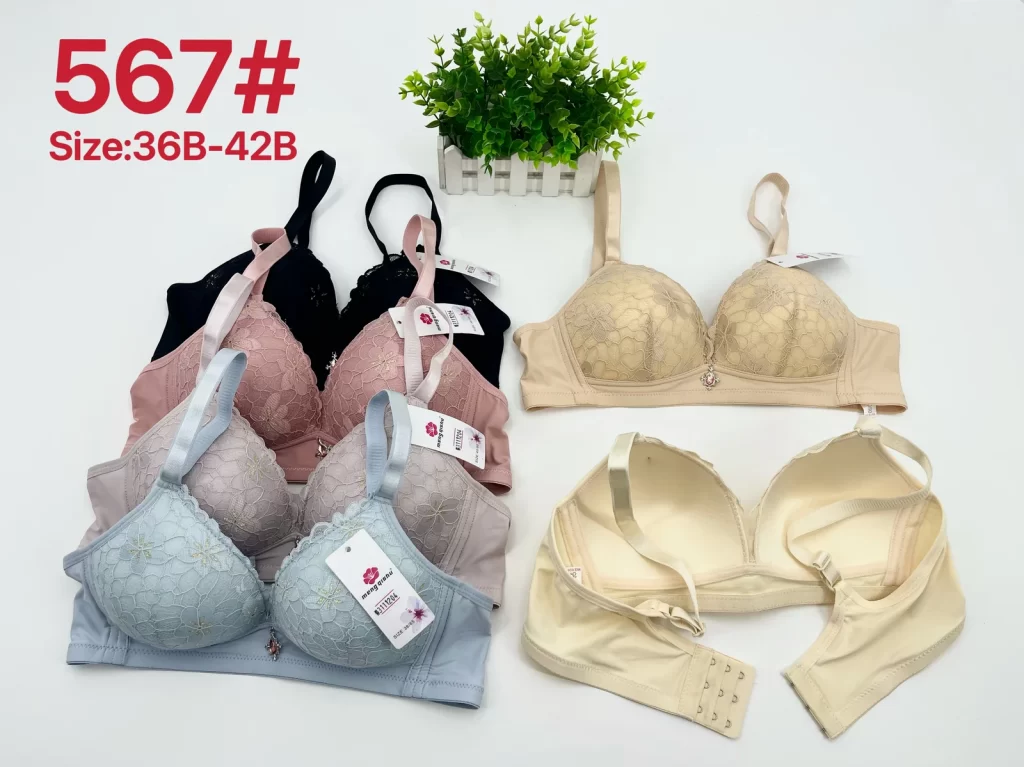 Wholesale Bandeau Lace Trim Bra B Cup (567) - China lingerie manufacturer & supplier