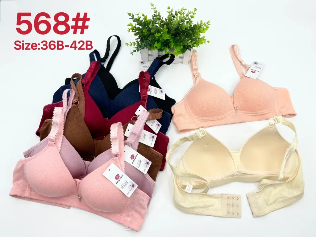 Wholesale Bandeau Jacquard Bra B Cup (568) - China lingerie manufacturer & supplier