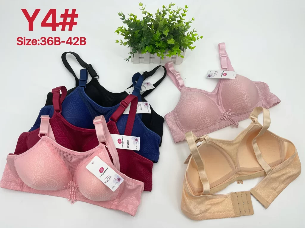 Wholesale Bandeau bra B cup model Y4 from factory 134 - China lingerie manufacturer & supplier
