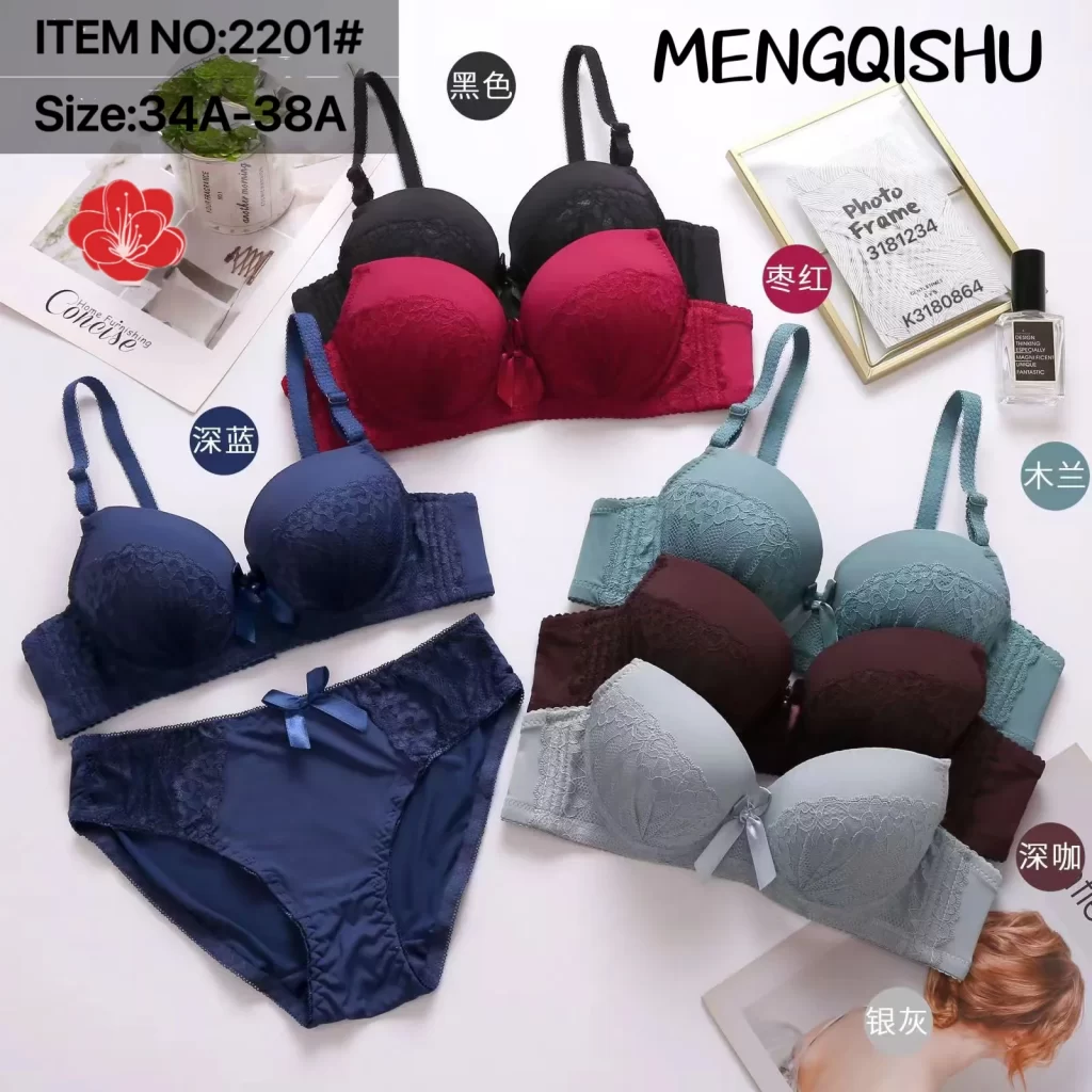 Wholesale Lace Trim Bra Set A Cup (2201) - China lingerie manufacturer & supplier