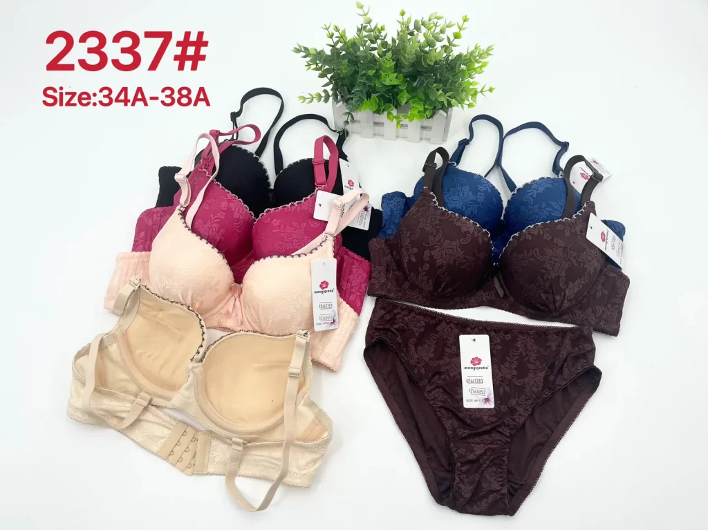 Wholesale Jacquard Bra Set A Cup (2337) - China lingerie manufacturer & supplier