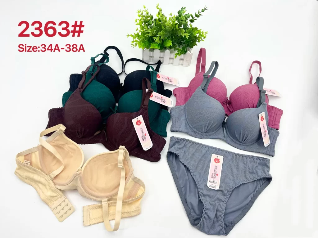 Wholesale Lace Trim Bra Set A Cup (2363) - China lingerie manufacturer & supplier