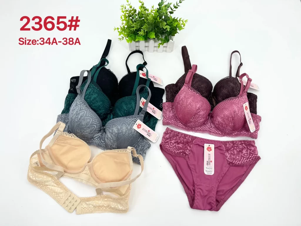 Wholesale Lace Trim Bra Set A Cup (2365) - China lingerie manufacturer & supplier