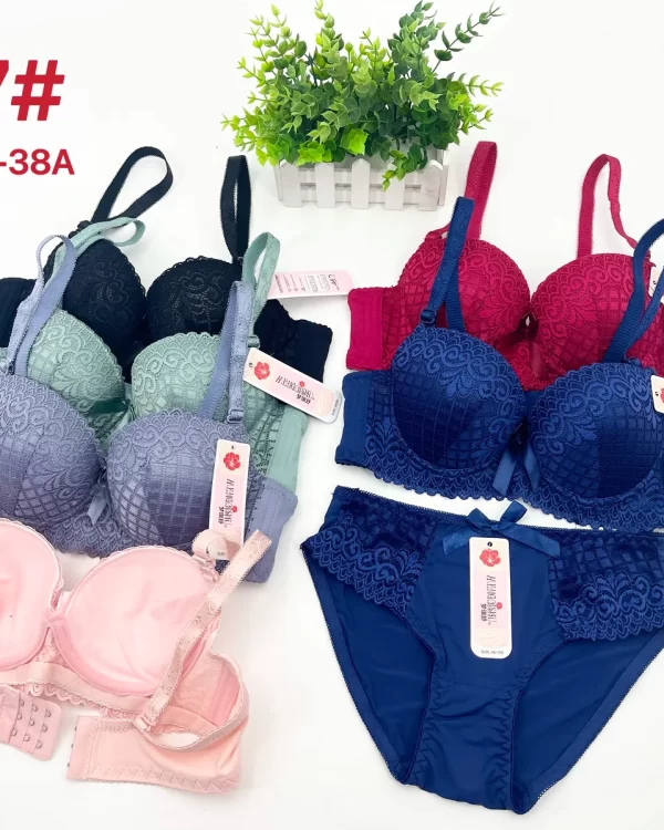 Wholesale Lace Trim Bra Set A Cup (457) - China lingerie manufacturer & supplier