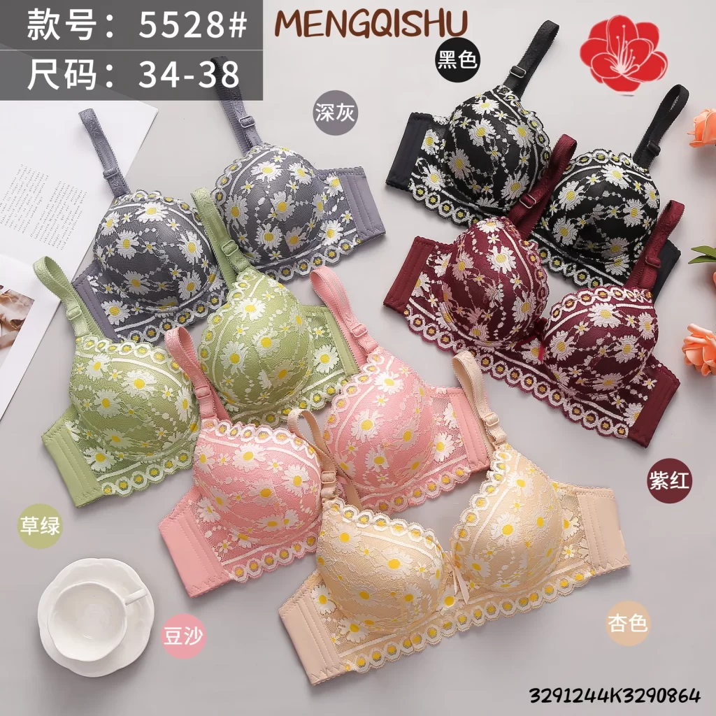 Wholesale Lace Trim Bra Set A Cup (5528) - China lingerie manufacturer & supplier