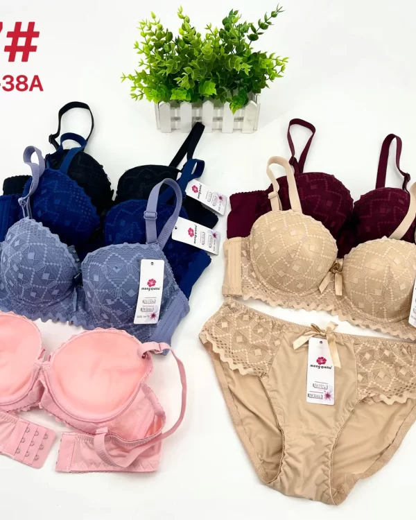 Wholesale Lace Trim Bra Set A Cup (767) - China lingerie manufacturer & supplier