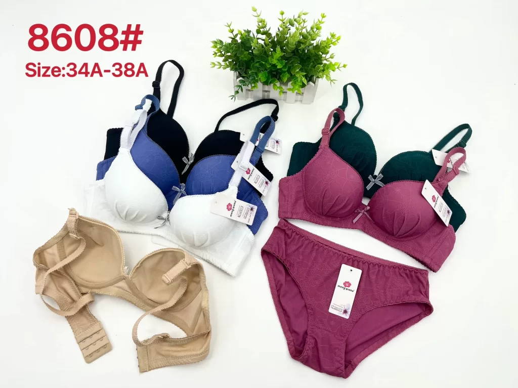 Wholesale Jacquard Bra Set A Cup (8608) - China lingerie manufacturer & supplier
