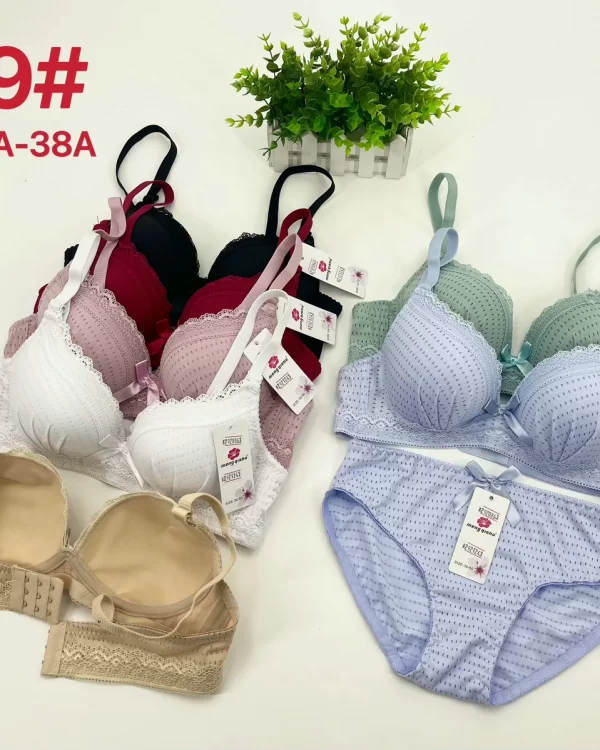 Wholesale Lace Trim Bra Set A Cup (869) - China lingerie manufacturer & supplier
