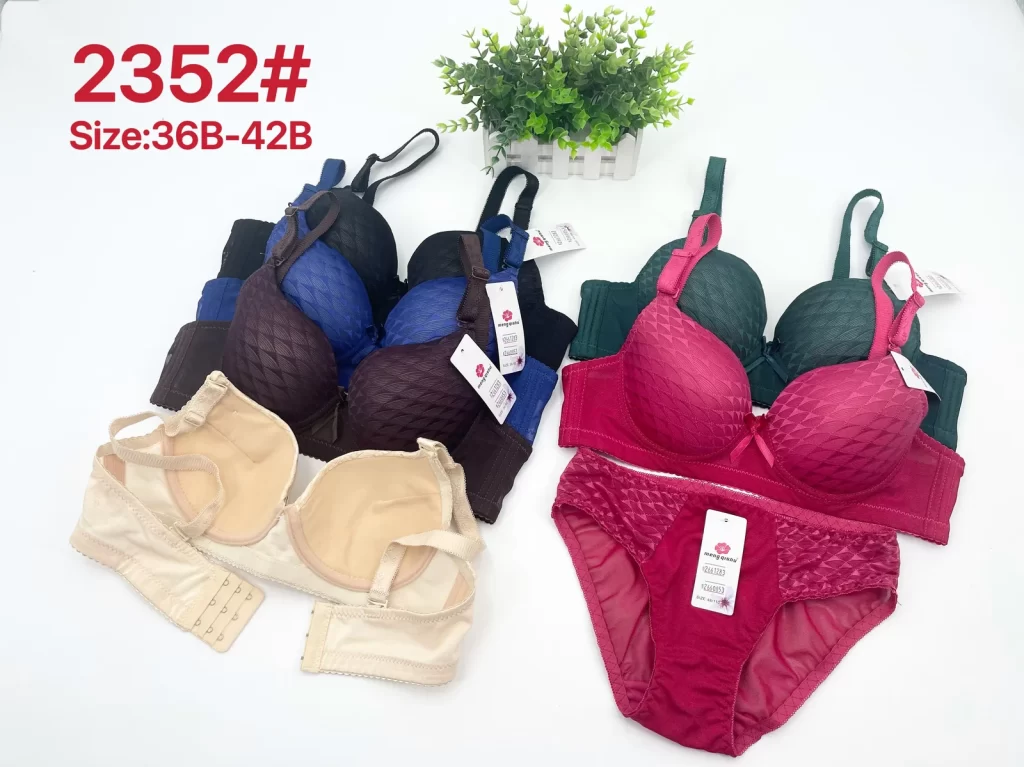 Wholesale Jacquard Bra Set B Cup (2352) - China lingerie manufacturer & supplier
