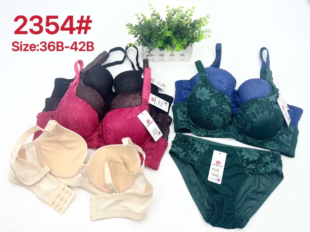 Wholesale Lace Trim Bra Set B Cup (2354) - China lingerie manufacturer & supplier