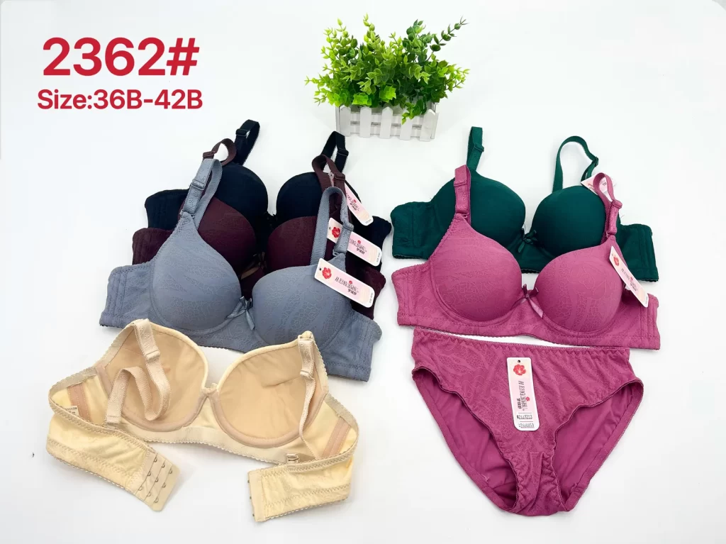 Wholesale Lace Trim Bra Set B Cup (2362) - China lingerie manufacturer & supplier