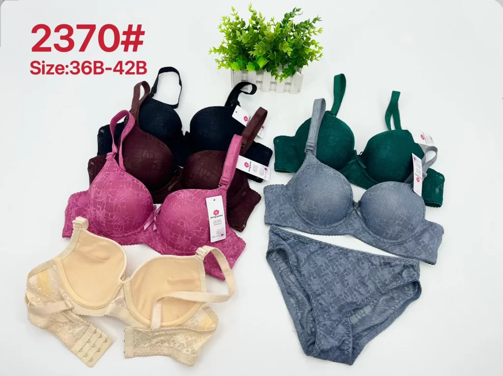 Wholesale Lace Trim Bra Set B Cup (2370) - China lingerie manufacturer & supplier