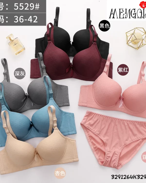 Wholesale Jacquard Bra Set B Cup (5529) - China lingerie manufacturer & supplier