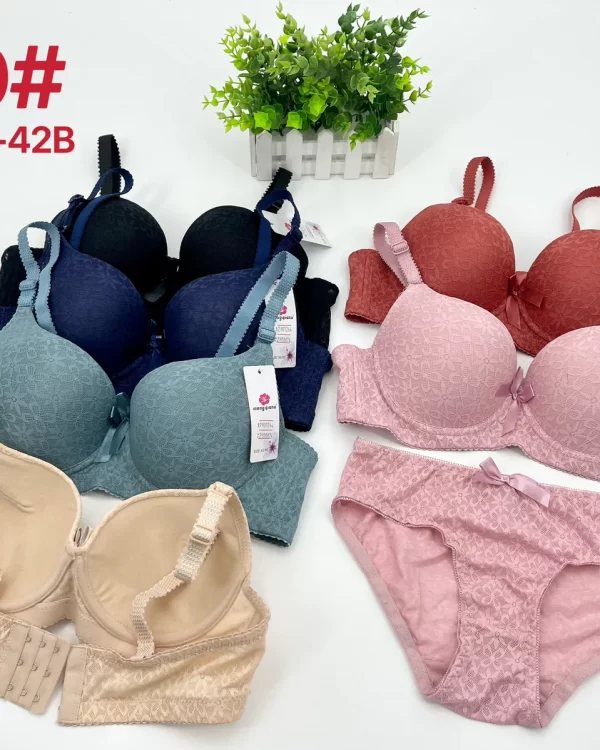 Wholesale Lace Trim Bra Set B Cup (740) - China lingerie manufacturer & supplier