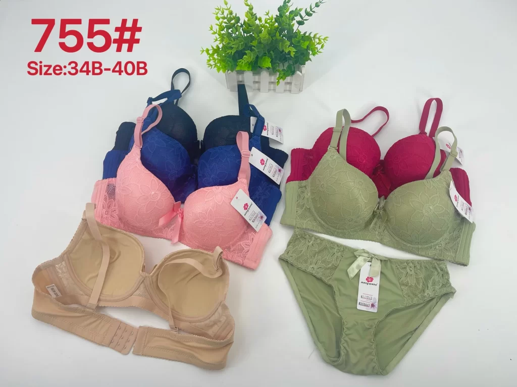 Wholesale Bra Set B cup model 755 from factory 283 - China lingerie manufacturer & supplier