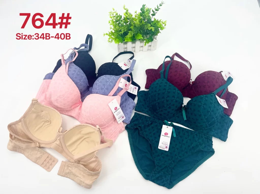 Wholesale Lace Trim Bra Set B Cup (764) - China lingerie manufacturer & supplier