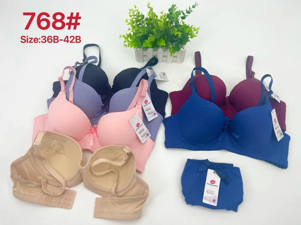 Wholesale Jacquard Bra Set B Cup (768) - China lingerie manufacturer & supplier
