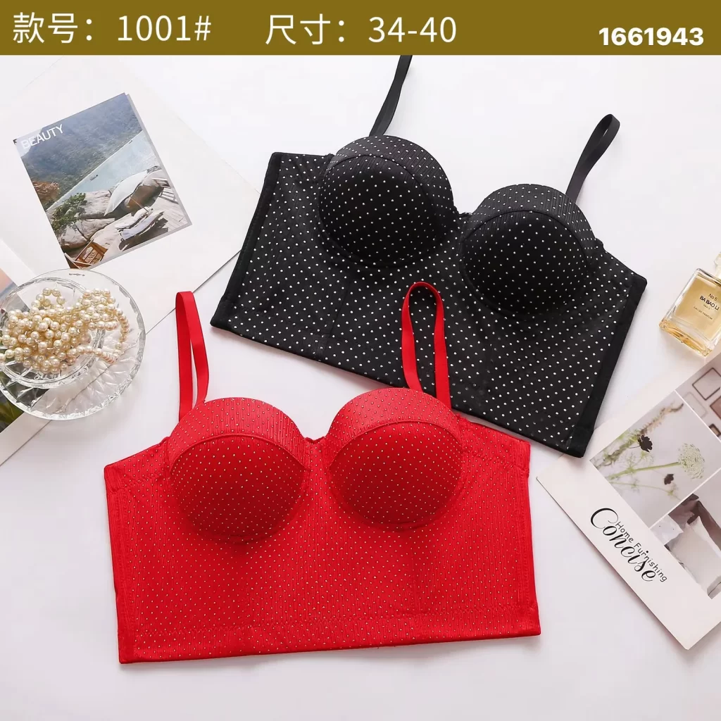 Wholesale Floral Print Polka Dot Bra (1001) - China lingerie manufacturer & supplier