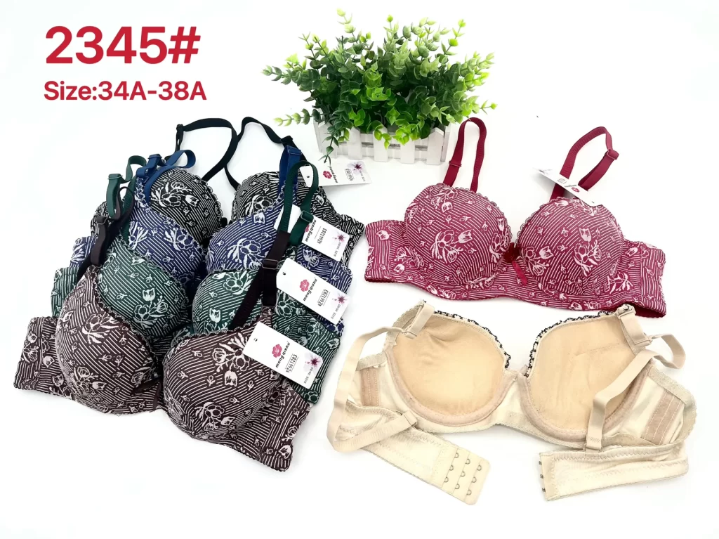 Wholesale Floral Print Bra A Cup (2345) - China lingerie manufacturer & supplier