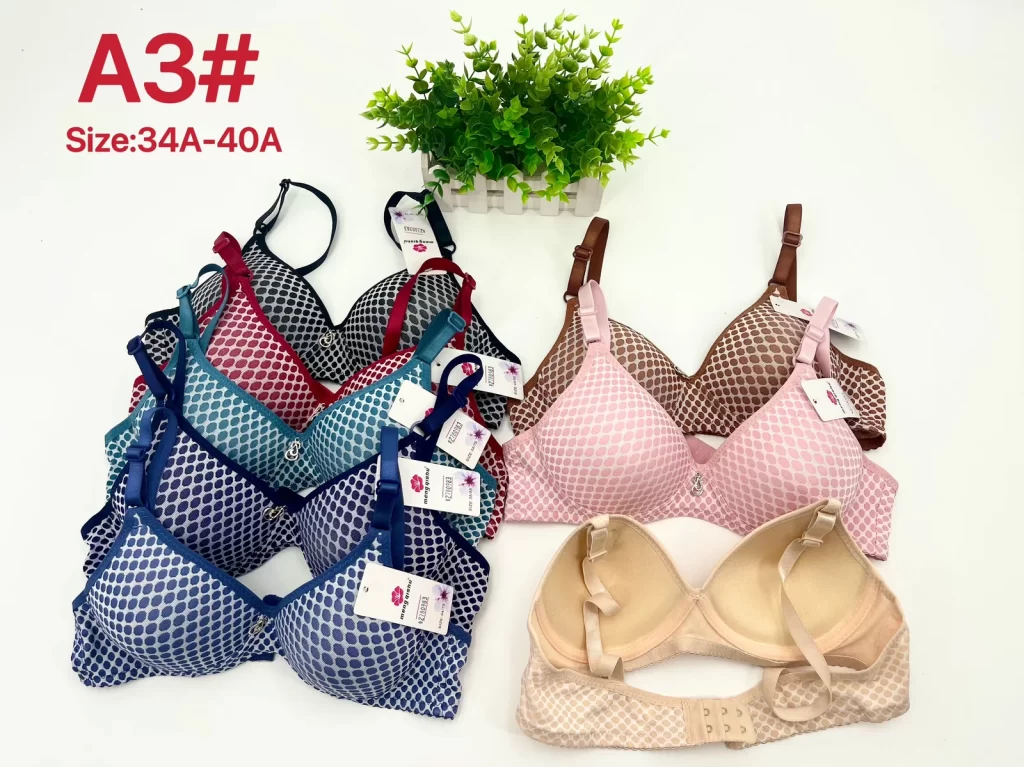 Wholesale Floral Print Polka Dot Bra A Cup (A3) - China lingerie manufacturer & supplier