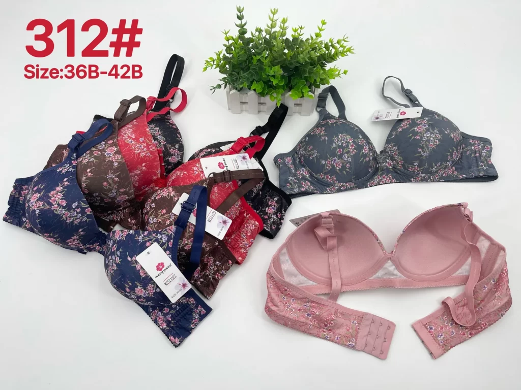 Wholesale Floral Print Bra B Cup (312) - China lingerie manufacturer & supplier