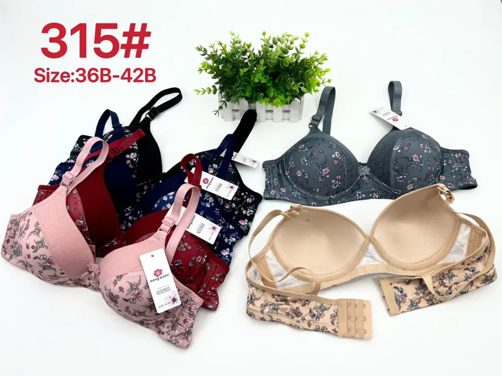 Wholesale Floral Print Bra B Cup (315) - China lingerie manufacturer & supplier