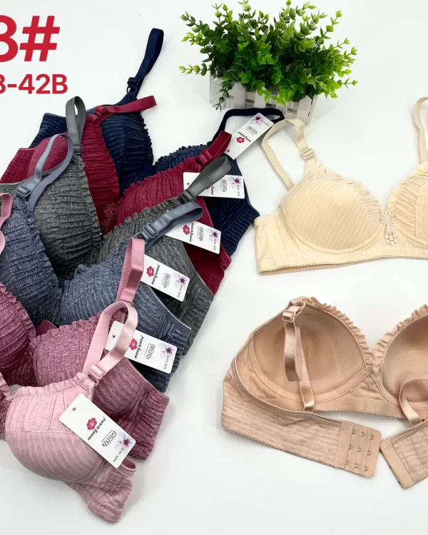 Wholesale Floral Print Striped Bra B Cup (608) - China lingerie manufacturer & supplier