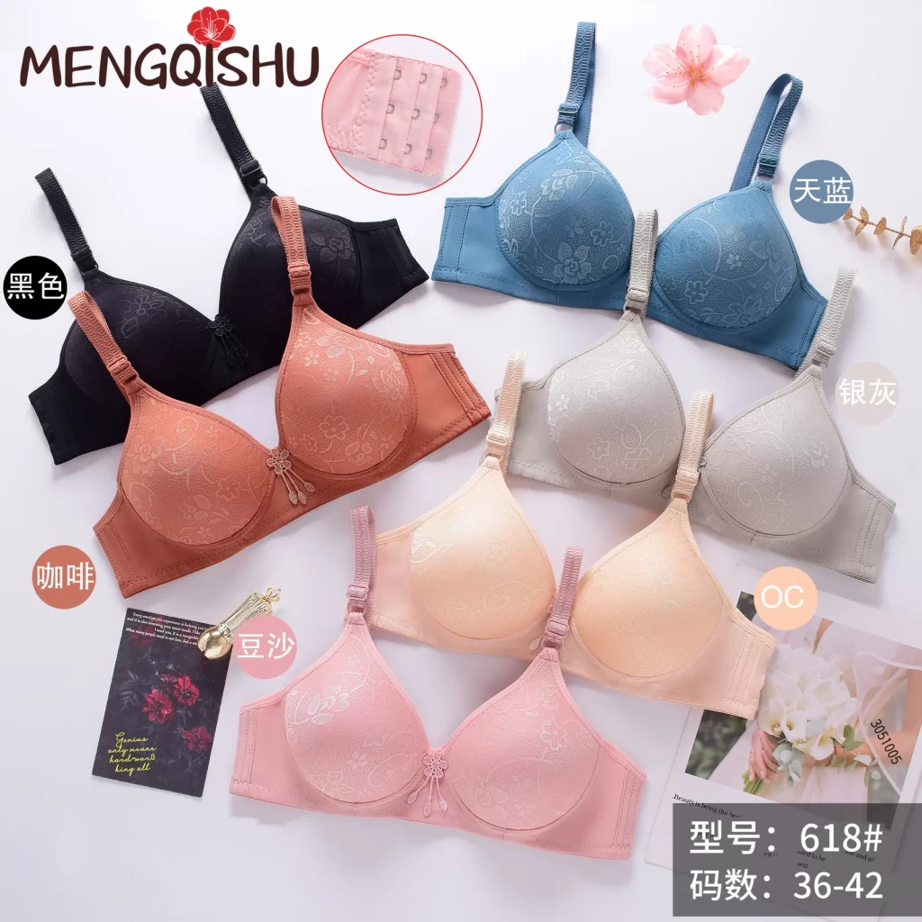Wholesale Floral Print Jacquard Bra B Cup (618) - China lingerie manufacturer & supplier