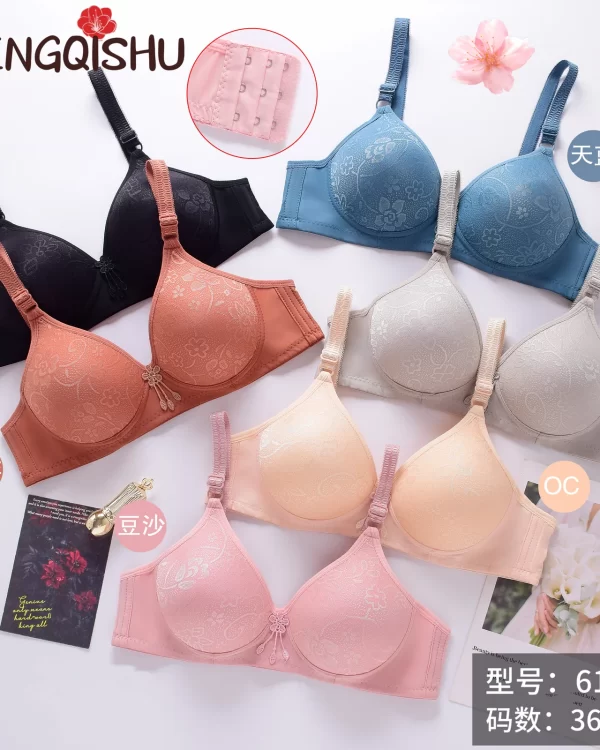 Wholesale Floral Print Jacquard Bra B Cup (618) - China lingerie manufacturer & supplier