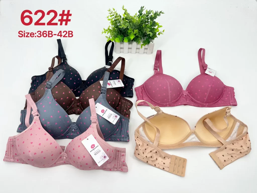 Wholesale Floral Print Striped Bra B Cup (622) - China lingerie manufacturer & supplier