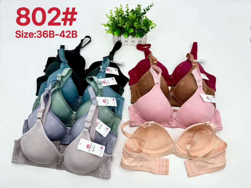Wholesale Floral Print Jacquard Bra B Cup (802) - China lingerie manufacturer & supplier