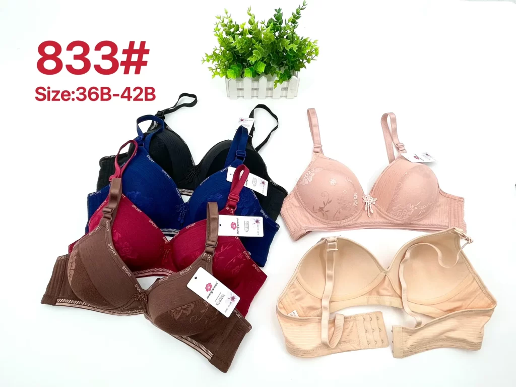 Wholesale Floral Print Jacquard Bra B Cup (833) - China lingerie manufacturer & supplier