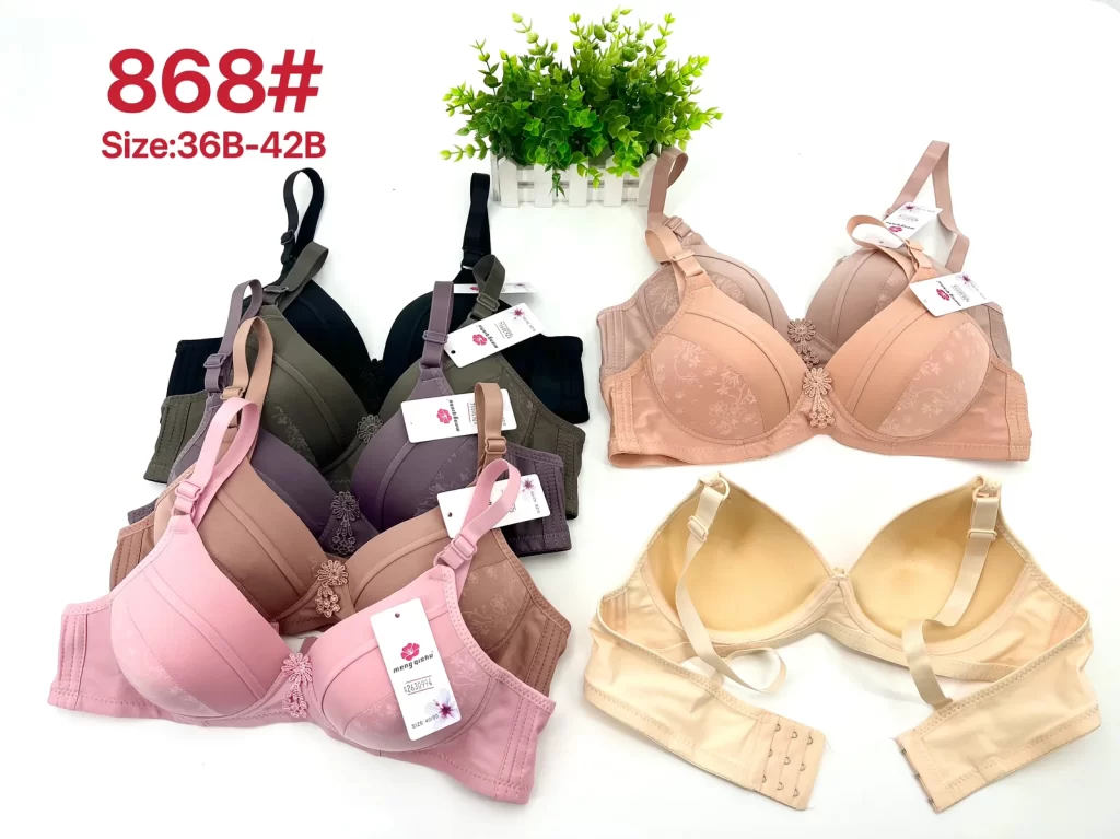 Wholesale Floral Print Jacquard Bra B Cup (868) - China lingerie manufacturer & supplier