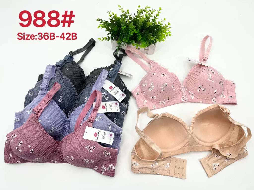 Wholesale Floral Print Bra B Cup (988) - China lingerie manufacturer & supplier