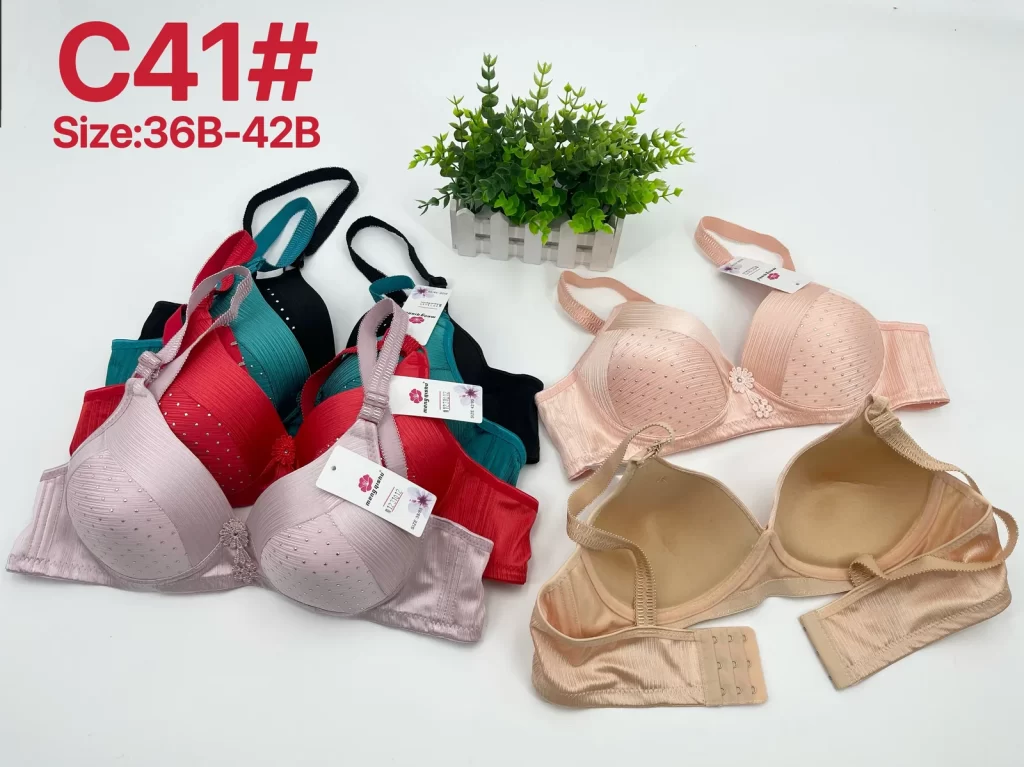 Wholesale Floral Print Striped Bra B Cup (C41) - China lingerie manufacturer & supplier
