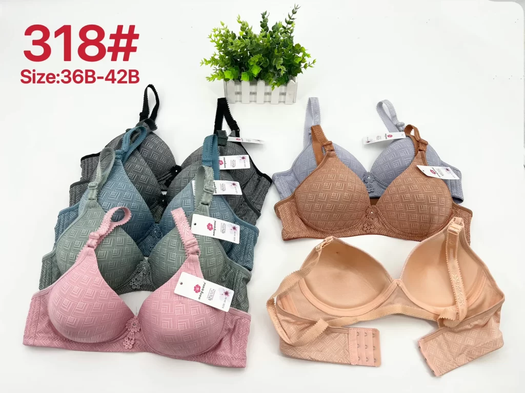 Wholesale Jacquard Bra B Cup (318) - China lingerie manufacturer & supplier