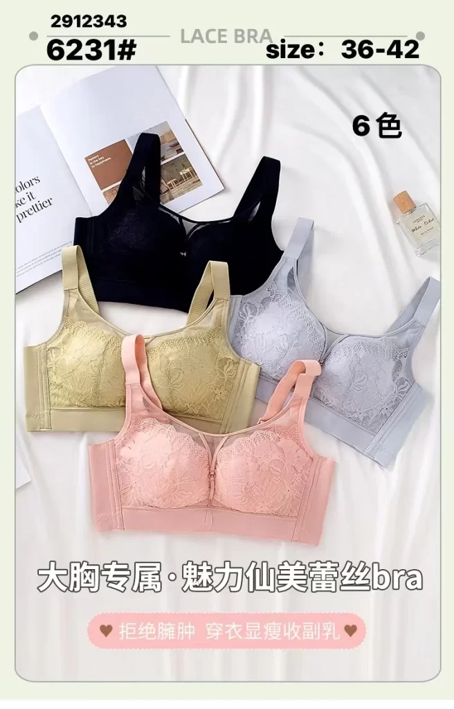 Wholesale Lace Trim Bra (6231) - China lingerie manufacturer & supplier