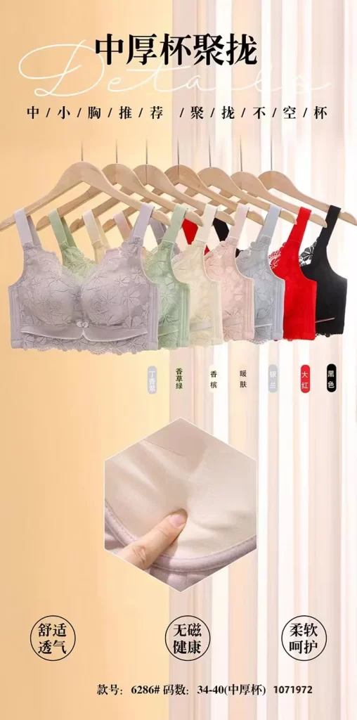 Wholesale Lace Trim Bra (6286) - China lingerie manufacturer & supplier