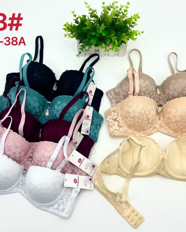 Wholesale Lace Trim Jacquard Bra A Cup (3313) - China lingerie manufacturer & supplier