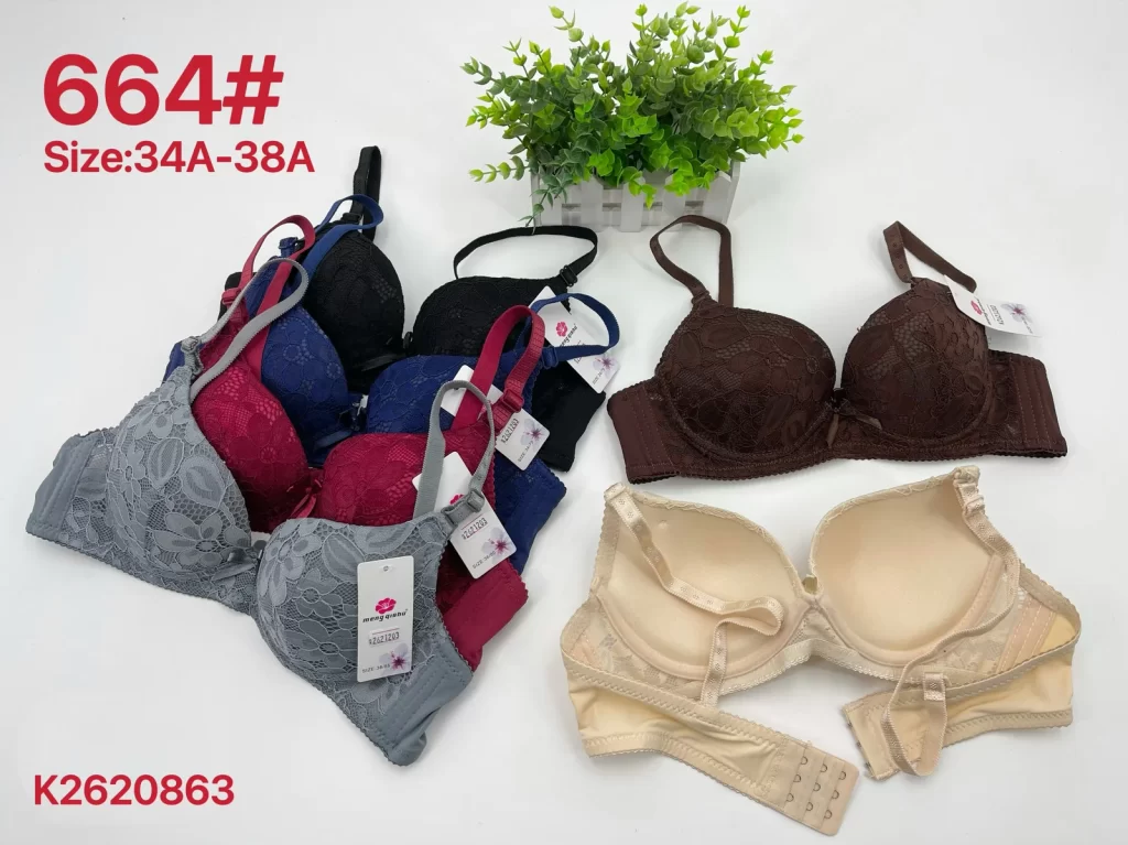 Wholesale Lace Trim Bra A Cup (664) - China lingerie manufacturer & supplier
