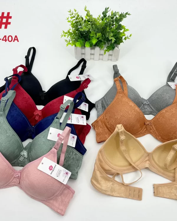 Wholesale Lace Trim Jacquard Bra A Cup (A2) - China lingerie manufacturer & supplier